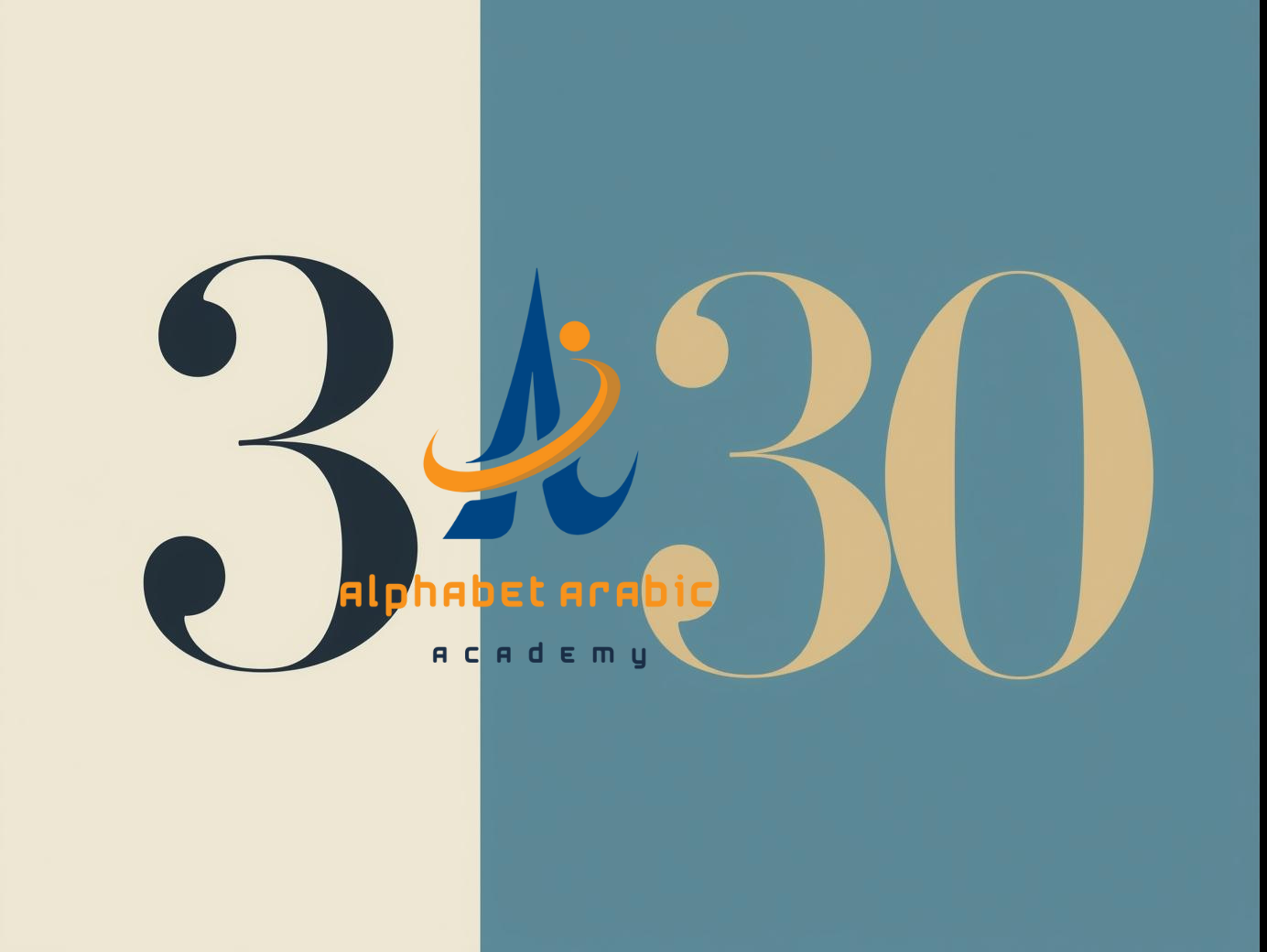 3 in arabic language Vs 30 in arabic language now