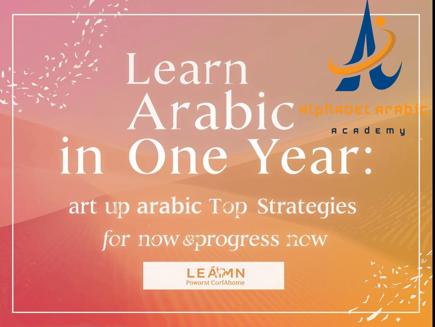 image_title Learn Arabic in one Year : the top Strategies to Progress now