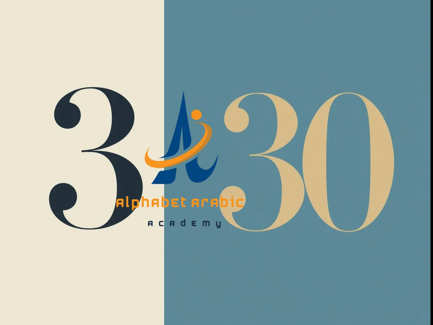 3 in arabic language Vs 30 in arabic language now