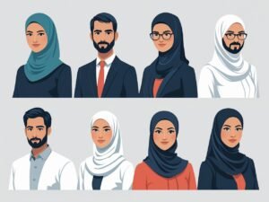 our teachers 4 male and 2 females with hijab - Learn Arabic online our teachers