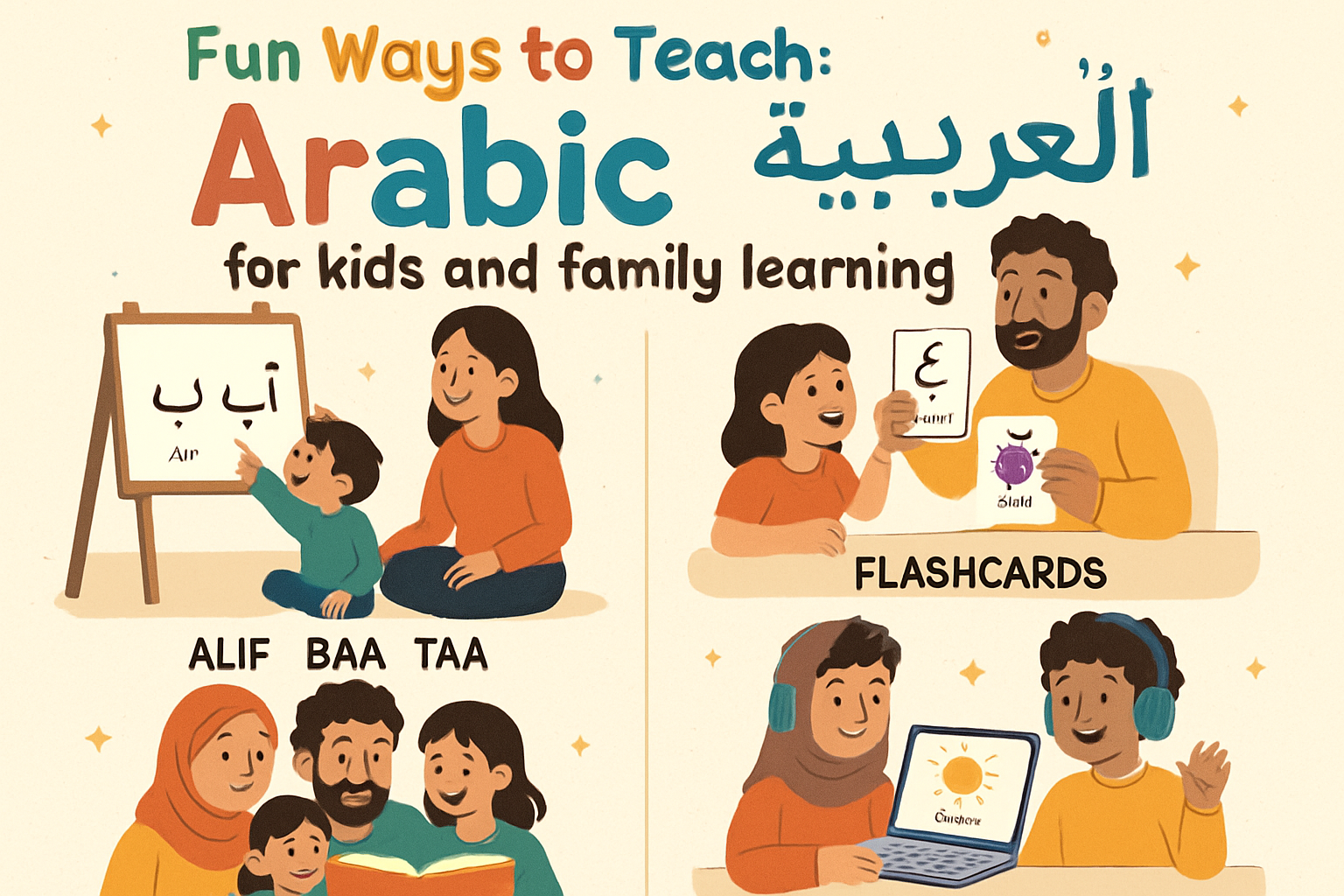 Fun Ways to Teach: Arabic for kids and family learning