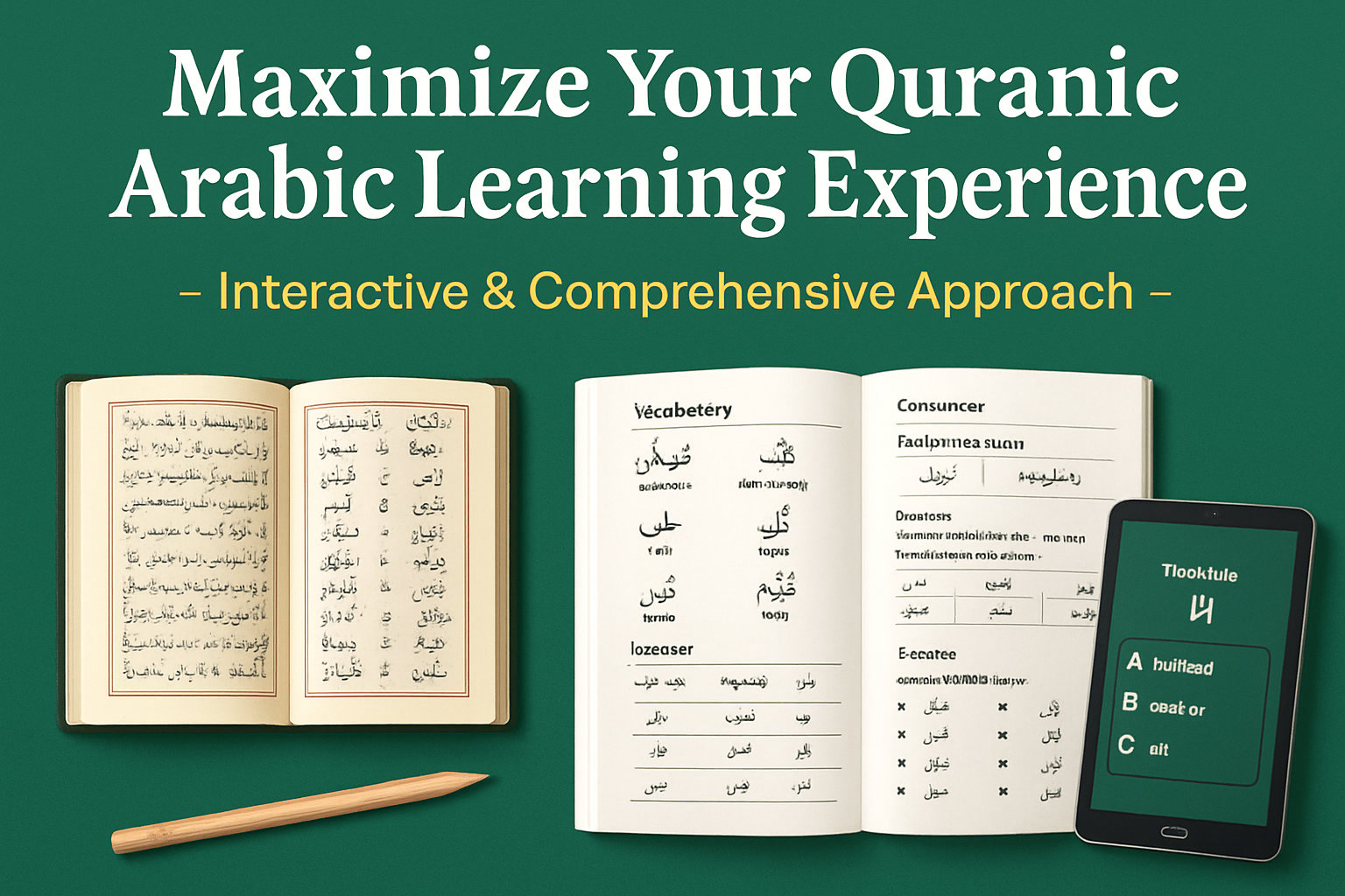 Maximize Your Quranic Arabic Learning Experience – Interactive & Comprehensive Approach