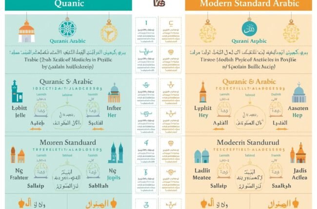 New: Quranic Arabic vs Modern Standard Arabic (Differences)