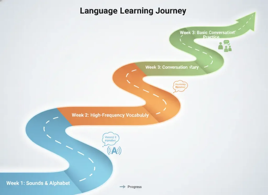 A 30-day roadmap for learning Egyptian Arabic online and speaking fluently.
