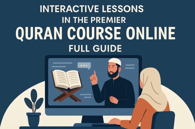 Interactive Lessons in the Premier Quran Course Online full guide