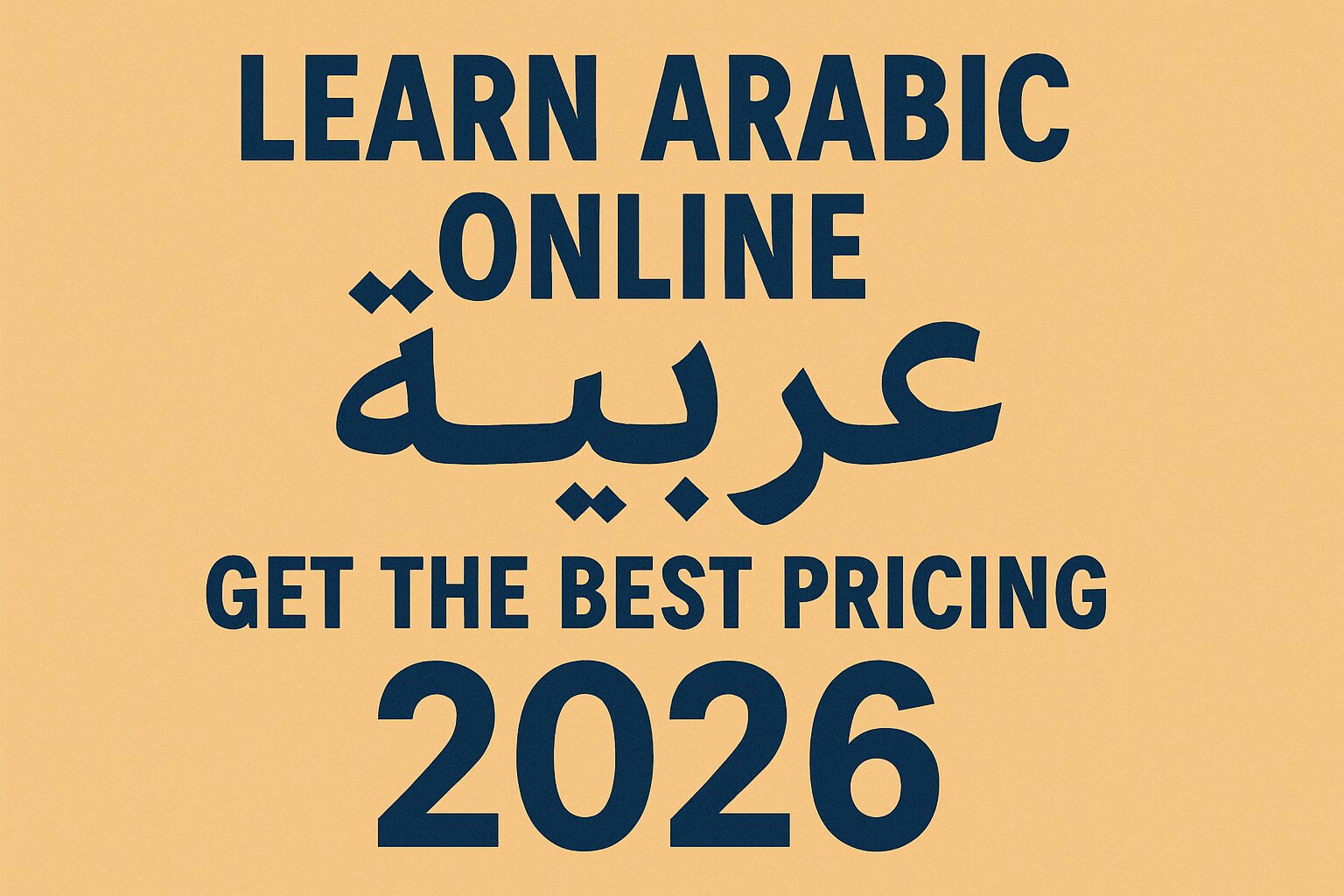 Learn arabic online pricing 2026