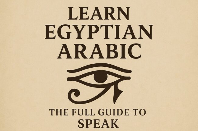 Learn Egyptian Arabic the Best full guide to Speak