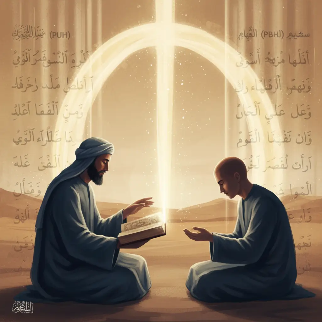 2 men in space explaining