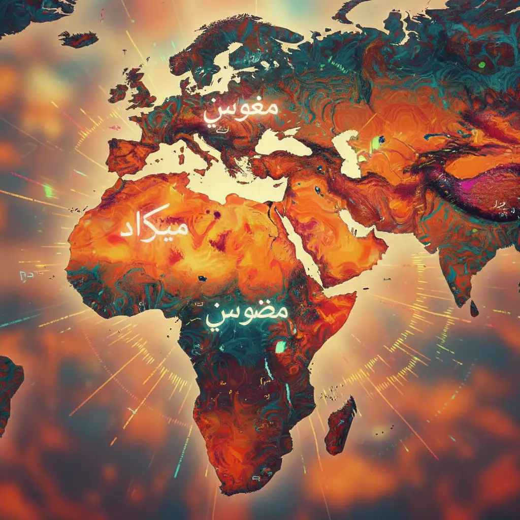 image_title A colorful map of the Arab world showing different Arabic dialects like Egyptian, Gulf, and Levantine for students in 2026.