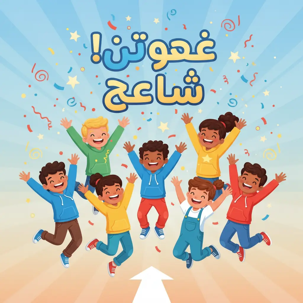 Family enjoying kids Arabic lessons and activities at home, integrating language learning into daily life