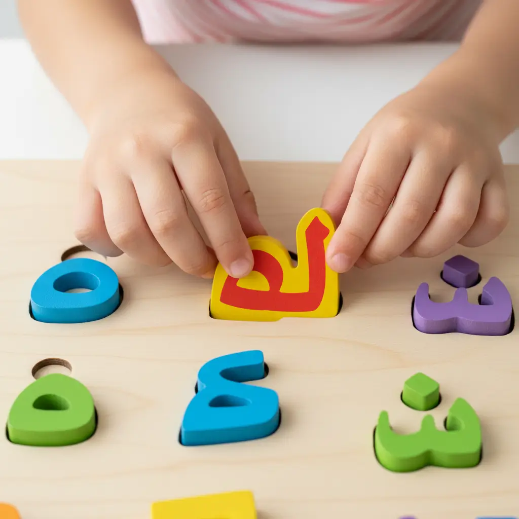 Labeling household objects in Arabic to create an immersive home environment. Kids Arabic Lessons & Activities