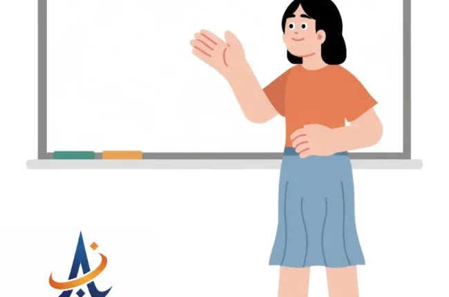 student on blackboard