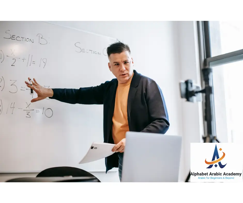 teacher for arabic on whiteboard one on one arabic lessons with native egyptian teacher