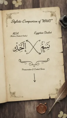 egyptian pronunciation vs msa
