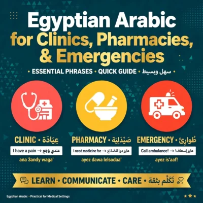 Egyptian Arabic for Clinics, Pharmacies, and Emergencies