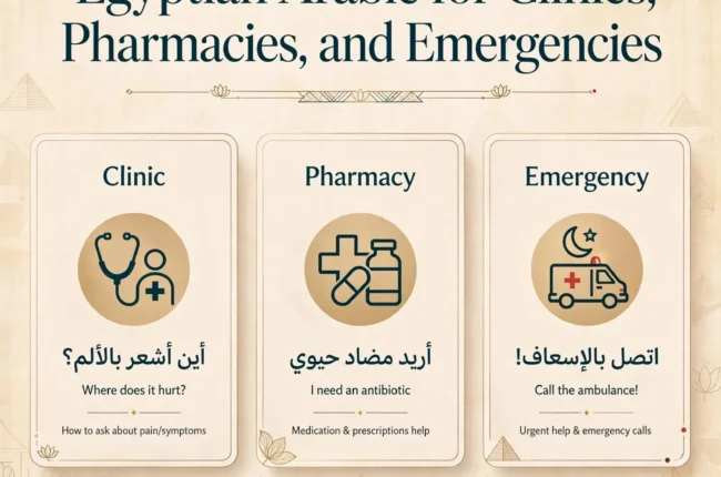 egyptian arabic for emergencies