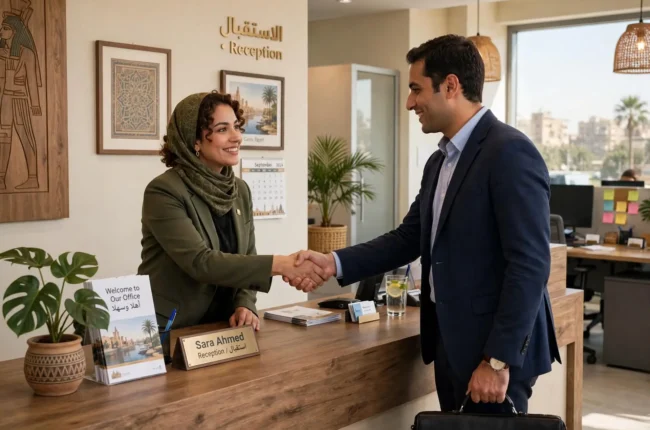 Egyptian Arabic for the Workplace and Office Conversations between male and female at office